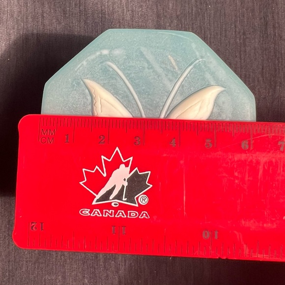 Vintage Robert Nemith Butterfly Flowers Soapstone Trinket Box - Picture 12 of 12